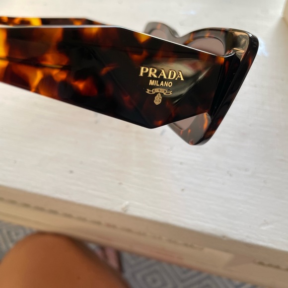 Prada Havana Honey Butterfly Sunglasses - Picture 8 of 9